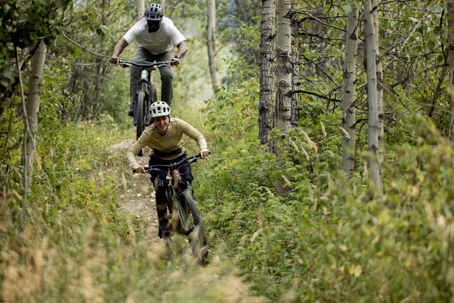 Mountain biking in Dawson Creek.